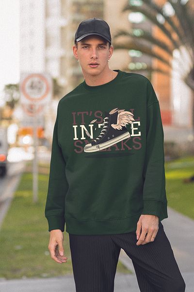 MYADA Its Small Snacks Printed Oversize Φούτερ 22932