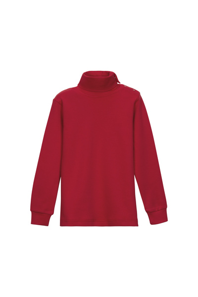 LOVETTI Açık Kırmızı Basic Kız Çocuk Çıtçıtlı Tam Balıkçı Yaka Şardonlu Kışlı...