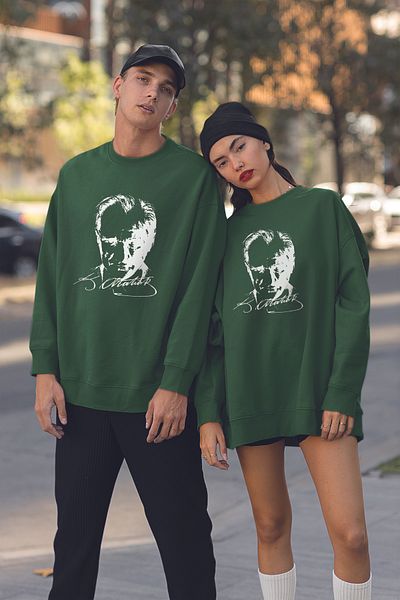 MYADA Φούτερ Unisex Ataturk Printed Oversize 10053
