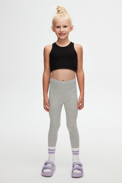 LOVETTI Ανοιχτό γκρι καλοκαιρινό κολάν για κορίτσια - Basic Series