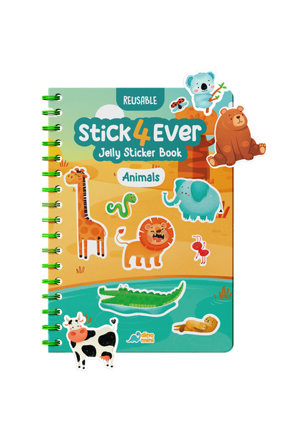 Neobebek Stick4ever - Animals (TAK ÇIKAR JELLY STİCKER KİTABI) - Tükenmeyen Sticker