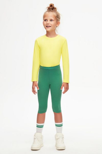 LOVETTI Sea Green Girl's Tights Capri - Basic Below the Knee