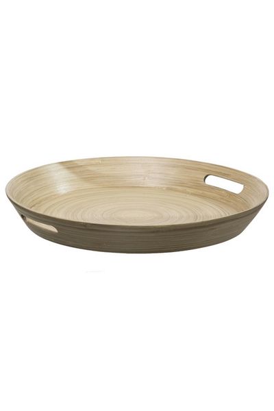 Five Simply Smart High-Quality Round Bamboo Tray 42cm
