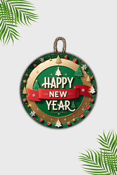 Dormot Μοντέρνο Ξύλινο Στολίδι Πόρτας - Πρωτοχρονιά, Καλή Πρωτοχρονιά Εξωτερική Πόρτα Susu - Στολίδι τοίχου