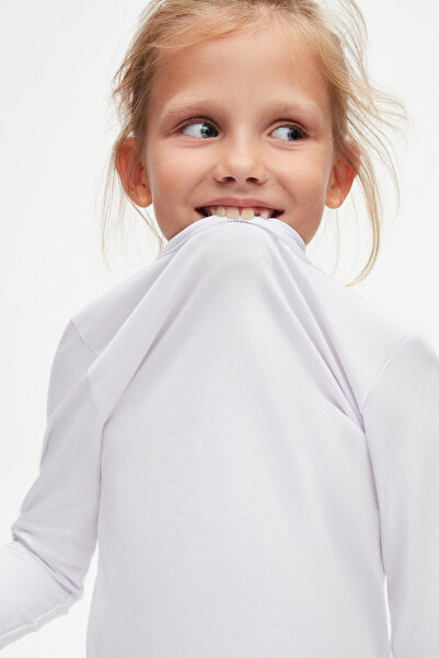 LOVETTI UniSex KidS - Λευκό SeaSonal, Μηδενικός Γιακάς, Μακρυμάνικο T-Shirt