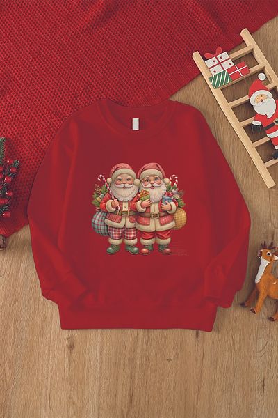 MYADA Christmas Santa Claus Printed Children's Sweatshirt 23156