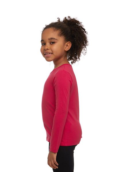 LOVETTI DarK Fuchsia Lycra Long Sleeve Girl's T-shirt - Seasonal