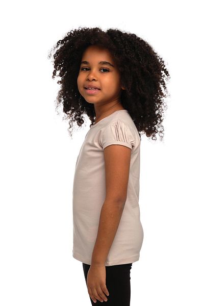 LOVETTI Girl'S - Null Collar and Watermelon Sleeve Basic T-Shirt