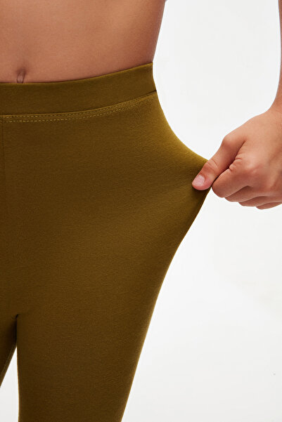 LOVETTI Olive Green Basic καλοκαιρινό κολάν για κορίτσι