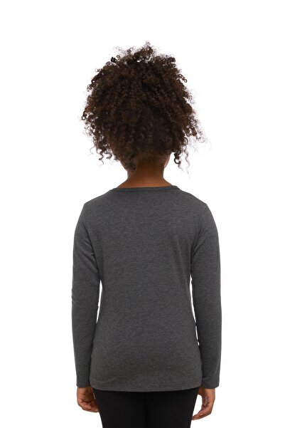 LOVETTI Σκούρο γκρι Lycra μακρυμάνικο εποχιακό μπλουζάκι για κορίτσια