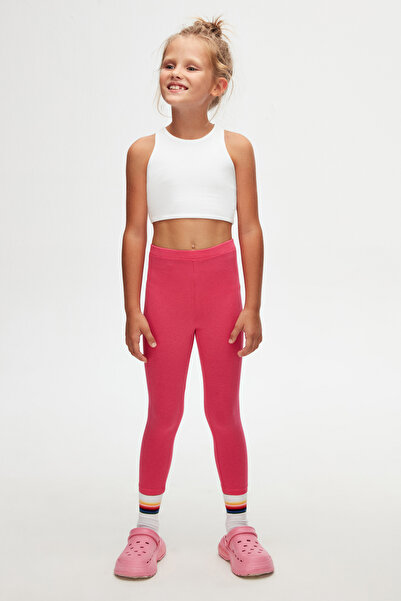LOVETTI Fuşya Basic Kız Çocuk Yazlık Tayt