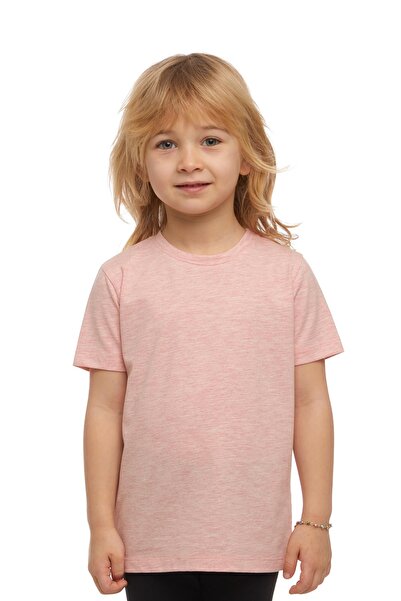 LOVETTI UniSex Παιδικό T-Shirt - Σκούρο ροζ, Μελανζέ, Crew Neck, Κοντομάνικο