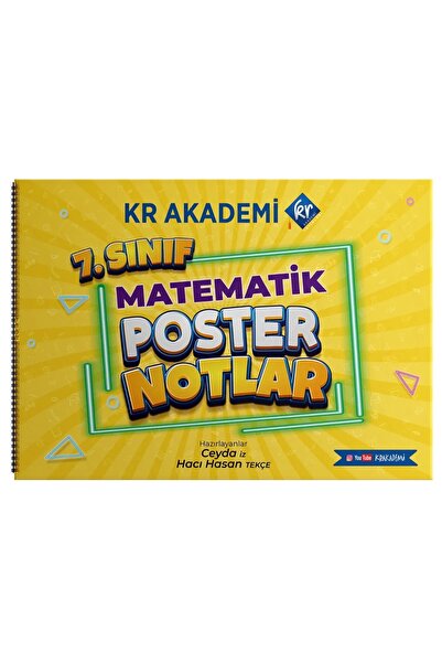 KR Akademi Yayınları 7. Sınıf Matematik Poster Notlar
