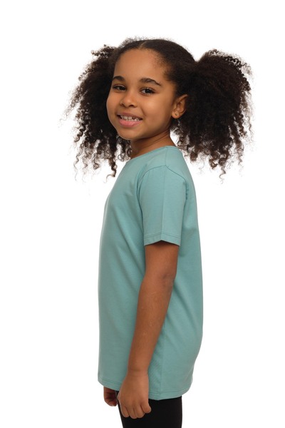 LOVETTI Cagla Πράσινο UniSex Παιδικό T-Shirt - Μηδενικός Γιακάς, Κοντό μανίκι