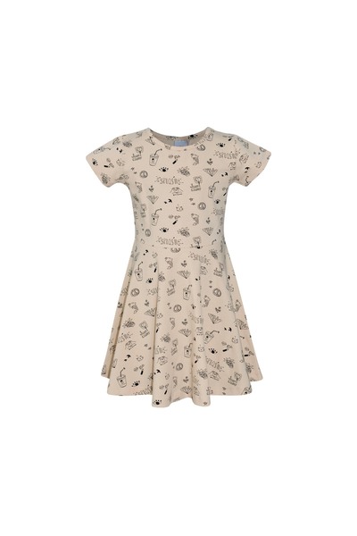 LOVETTI Rochie cu mânecă scurtă cu imprimeu Summer Dream pentru fete