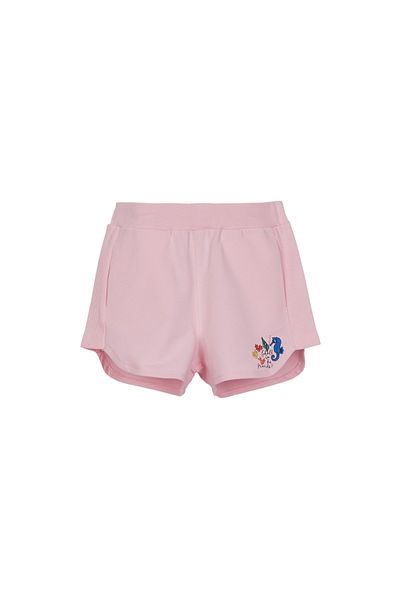 LOVETTI PinK Sea Horse Printed Girl's Shorts - Flying Two Thread
