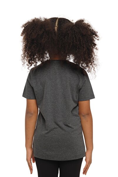 LOVETTI Παιδικό μπλουζάκι UniSex - Σκούρο γκρι, λαιμόκοψη, κοντό μανίκι