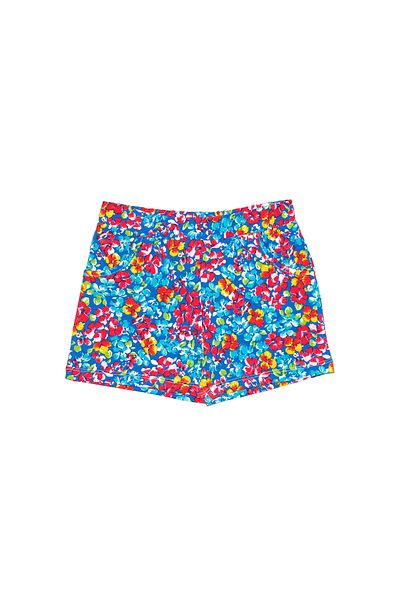 LOVETTI Girl's Patterned PocKet Tiny Flowers Shorts
