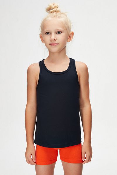 LOVETTI Dark Navy Basic Girls' Swimming Undershirt