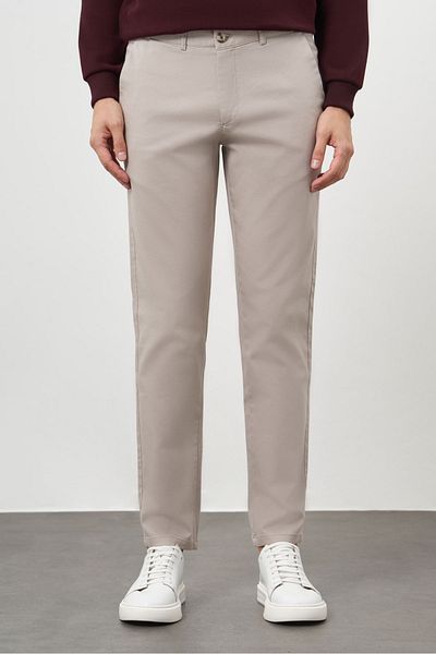 Morven Men's Stone Chino Dynamic Fit Trousers