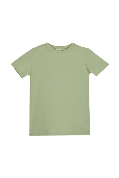 LOVETTI UniSex Children'S T-Shirt - Light Green, Zero Collar, Short Sleeve