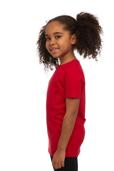 LOVETTI UniSex Children'S zero CollAr Light Red Short Sleeve T-Shirt