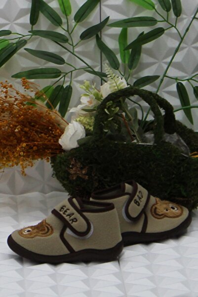 fort Sly 8362 Kahve Anaokulu Kreş Ev Erkek Çocuk Panduf Ayakkabı