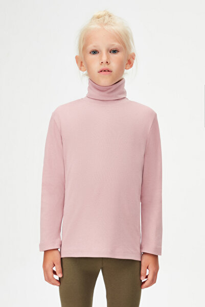 LOVETTI Πούδρα ροζ μπλουζάκι για κορίτσια - Ολόσωμο ζιβάγκο, μακρυμάνικο, χειμώνας