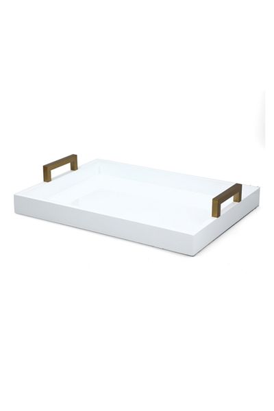 Felli Rectangular Wooden Serving Tray with Handle 40cm