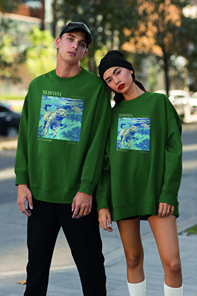 MYADA Akvarel mačka Štampano Oversize kroj Ženska majica 22753