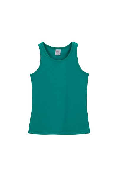 LOVETTI DarK Green Basic Swimming TanK Top for Girl