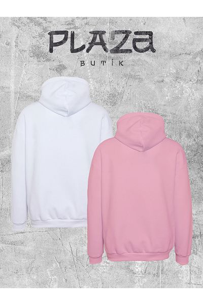 Plaza Butik Φούτερ με κουκούλα 2 συσκευασιών