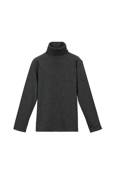 LOVETTI Full Turtleneck Anthracite Long Sleeve Girl's T-shirt - Winter