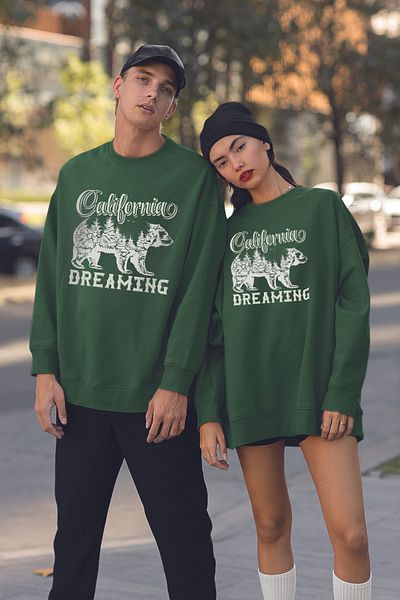 MYADA Унисекс суитшърт с щампа California Dreaming Style - 19624