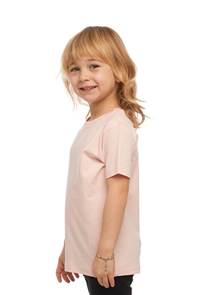 LOVETTI Κοντομάνικο μπλουζάκι UniSex KidS Crew λαιμόκοψη ελαφρύ σε σκόνη