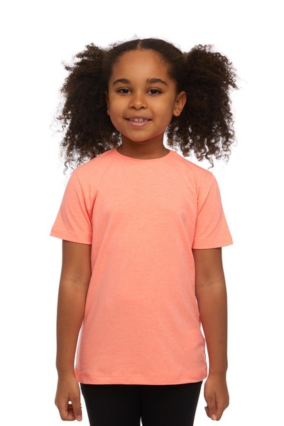 LOVETTI Παιδικό μπλουζάκι PhoSphor Orange UniSex - Μηδενικός γιακάς, κοντό μανίκι