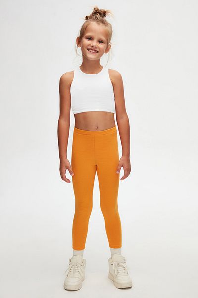 LOVETTI Yellow Kadmium Summer Leggings for Girls - Basic Model