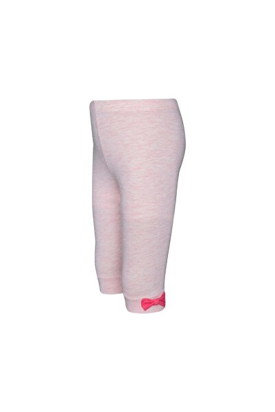 LOVETTI طماق كابري بفيونكة من اللون الوردي الداكن للفتيات - تحت الركبة