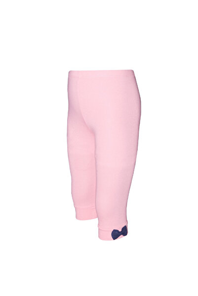 LOVETTI PinK Bow Girls' Tights Capri - Basic Model Below the Knee