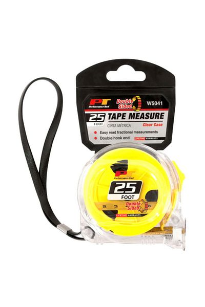 Performance Tool Double-Sided Tape Measure 25ft W5041