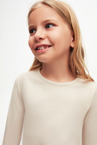 LOVETTI Girl - Stone Color, Lycra, Long Sleeve Seasonal T-shirt