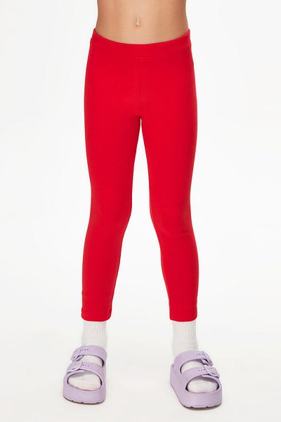 LOVETTI light Red Winter leggings for Girls - Basic Model