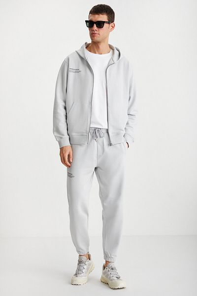 GRIMELANGE JANDER Herren-Jogginghose, regulär, weich, hellgrau