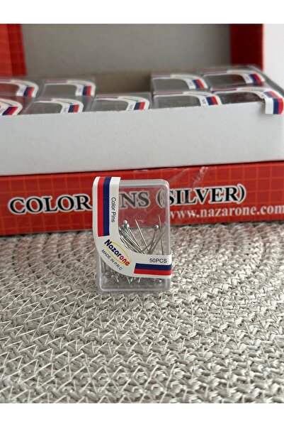 Turkuaz 50 adet eşarp iğnesi