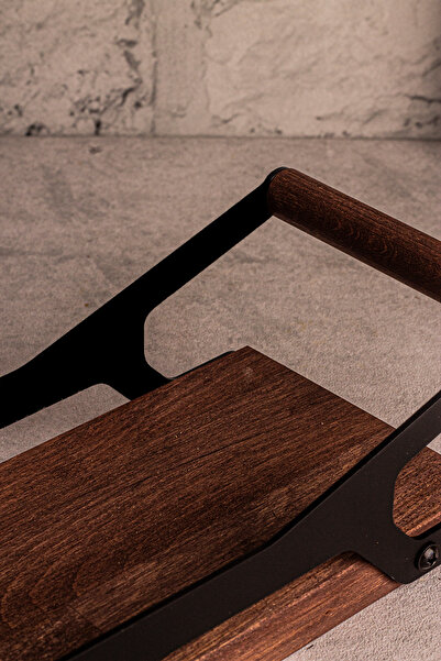 Snippy Elysia Timeless Wooden Tray with Metal Detail, 3 Round Square Presentation Tray, Compatible Tea Coffee