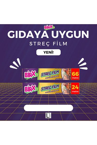 BIRX Food Stretch Film 30cm 66Meter 3Pcs 198Meter Advantage Package