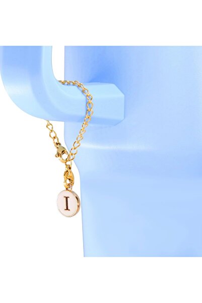 arredamento Letter I White Thermos Compatible Charm Accessory Ornament