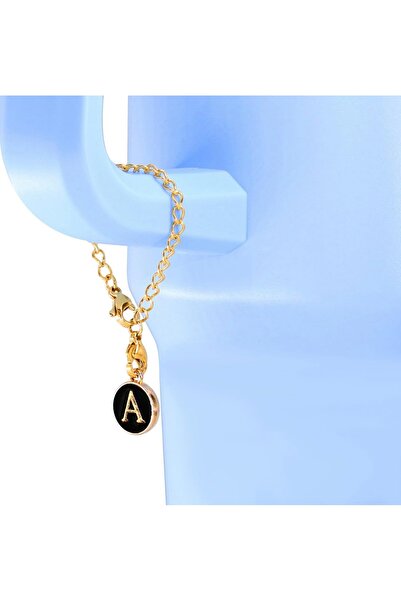 arredamento Letter a Black Thermos Compatible Charm Accessory Ornament