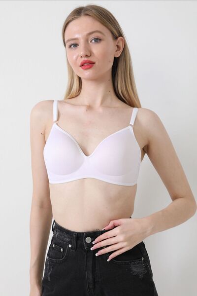 Rose Kadın Lotus Beyaz Kulaklı Toparlayıcı Sütyen