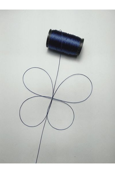 Eskişehir hobi sanat 0,3 mm 50 μέτρα Σπίρτο Προσευχής Σκούρο Μπλε Χρώμα